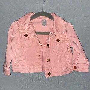 Carters 12 month pink jean jacket